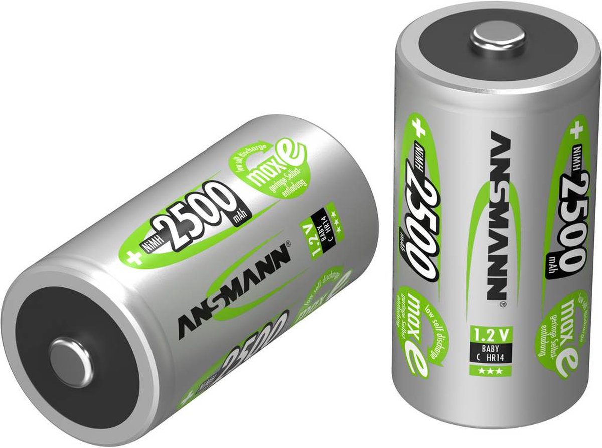 Ansmann Oplaadbare Batterijen Nimh 2500 Mah 2 St 5030912