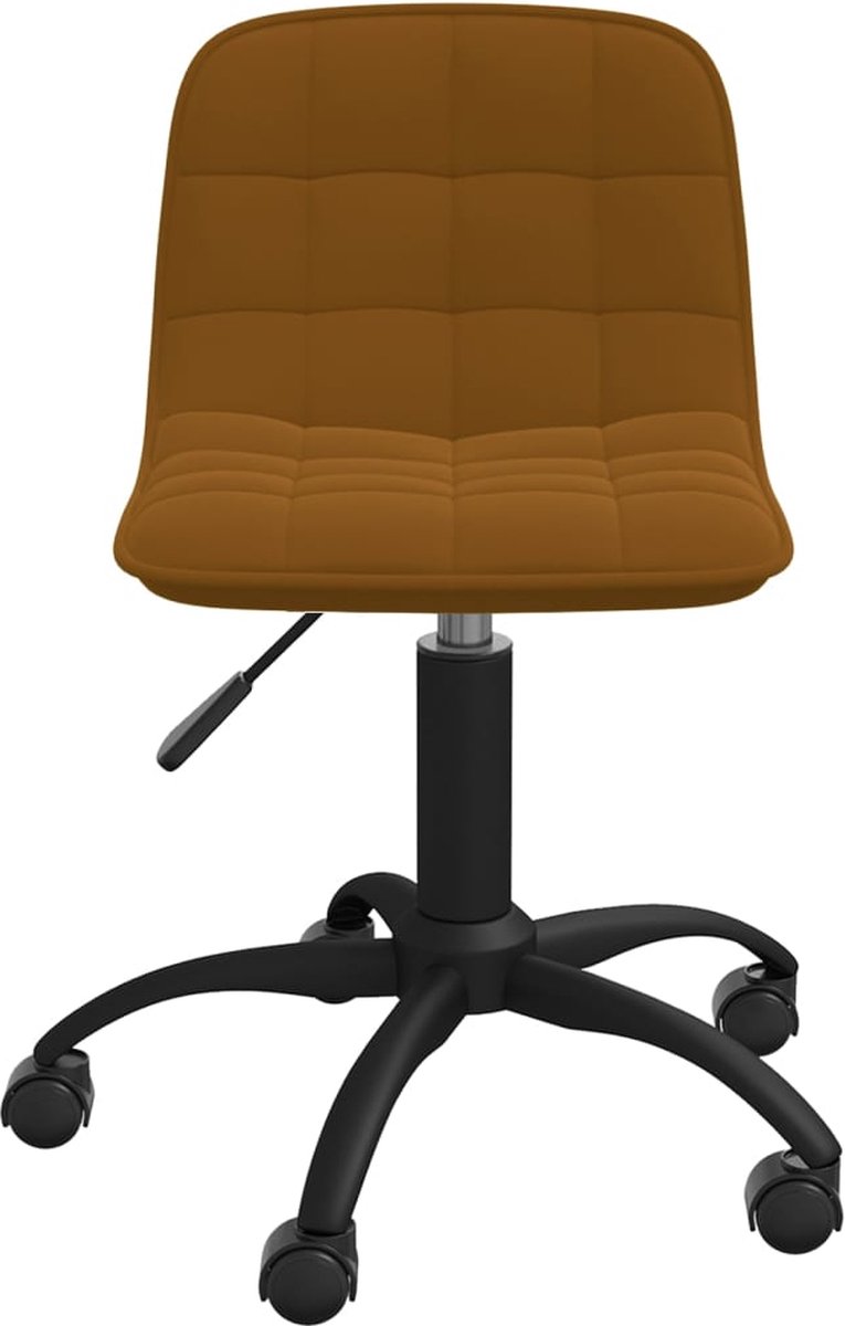 Vidaxl Eetkamerstoelen Draaibaar 4 St Fluweel - Bruin