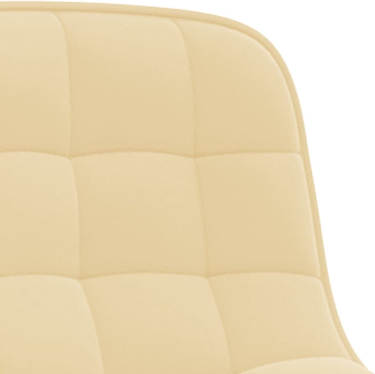 Vidaxl Eetkamerstoelen Draaibaar 4 St Fluweel Crèmekleurig