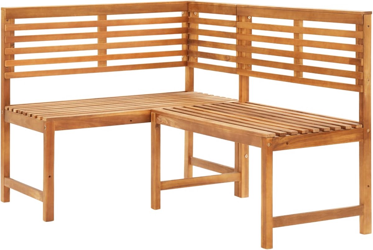 Vidaxl 4-delige Bistroset Massief Acaciahout - Bruin