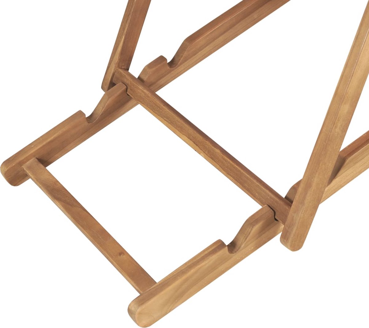 Vidaxl Strandstoel Inklapbaar Massief Teakhout - Rood