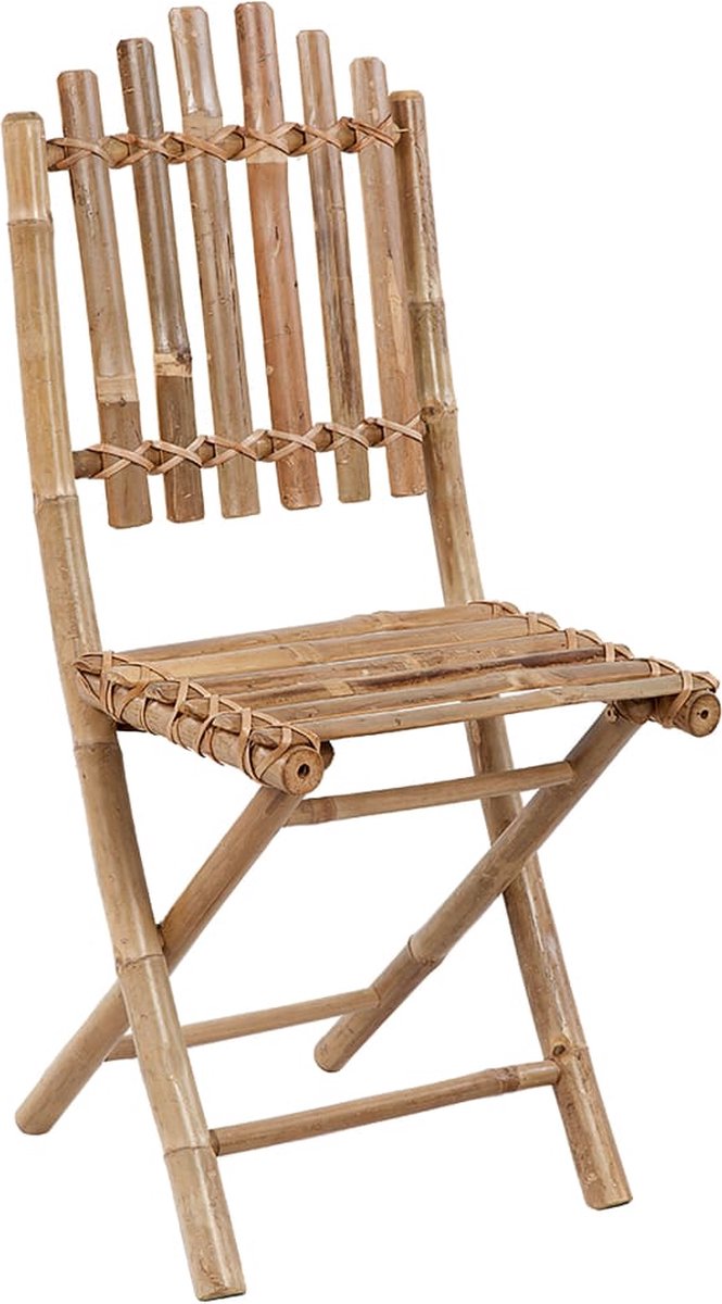 Vidaxl 5-delige Tuinset Inklapbaar Met Kussens Bamboe - Zwart