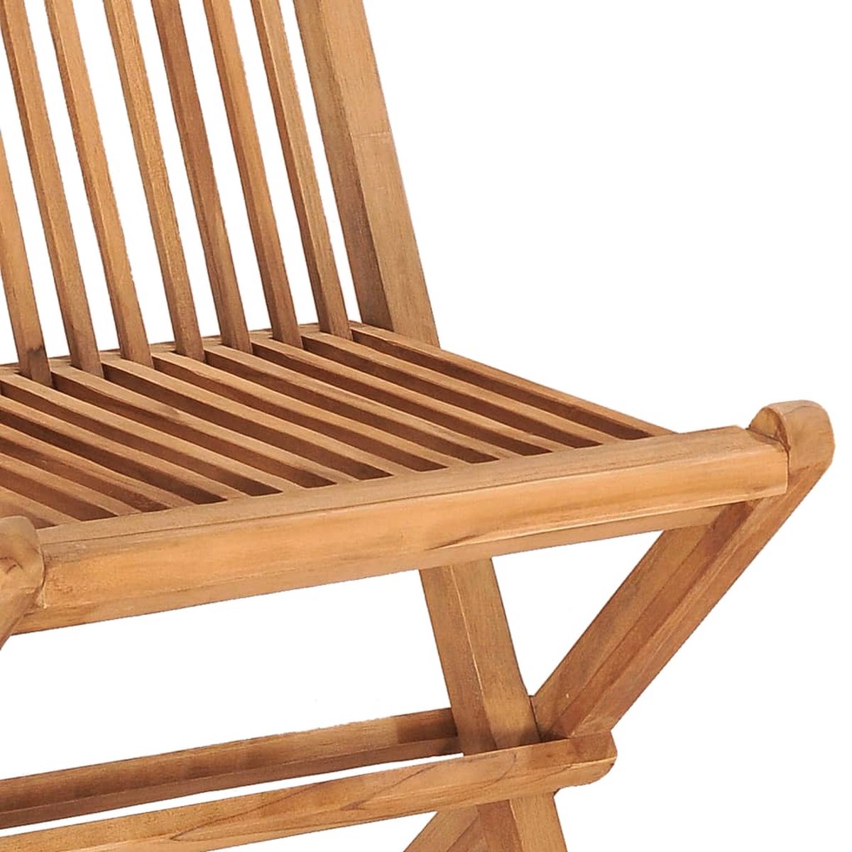 Vidaxl 3-delige Tuinset Inklapbaar Met Kussen Massief Teakhout - Beige