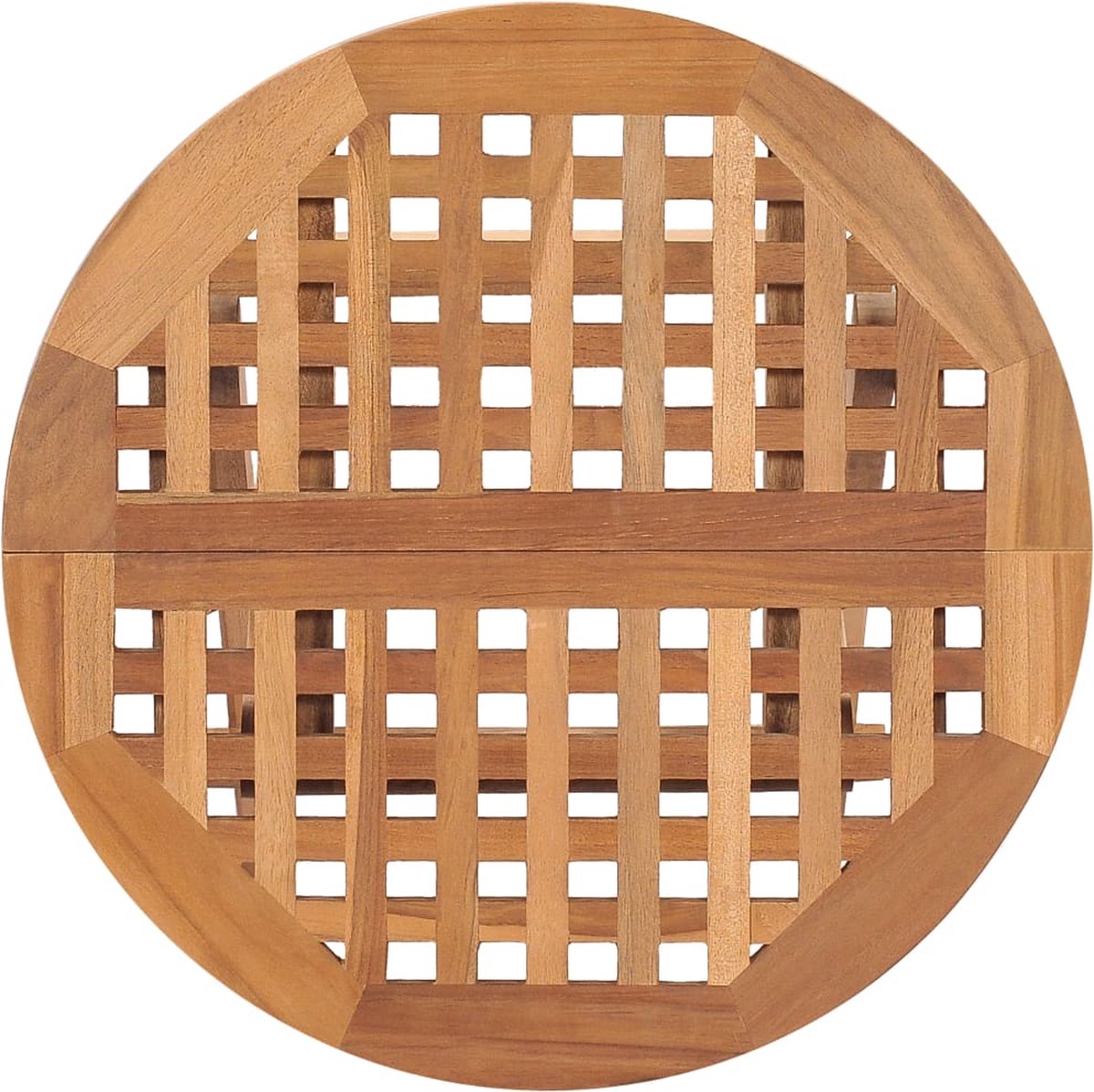 Vidaxl 3-delige Tuinset Inklapbaar Met Kussen Massief Teakhout - Beige