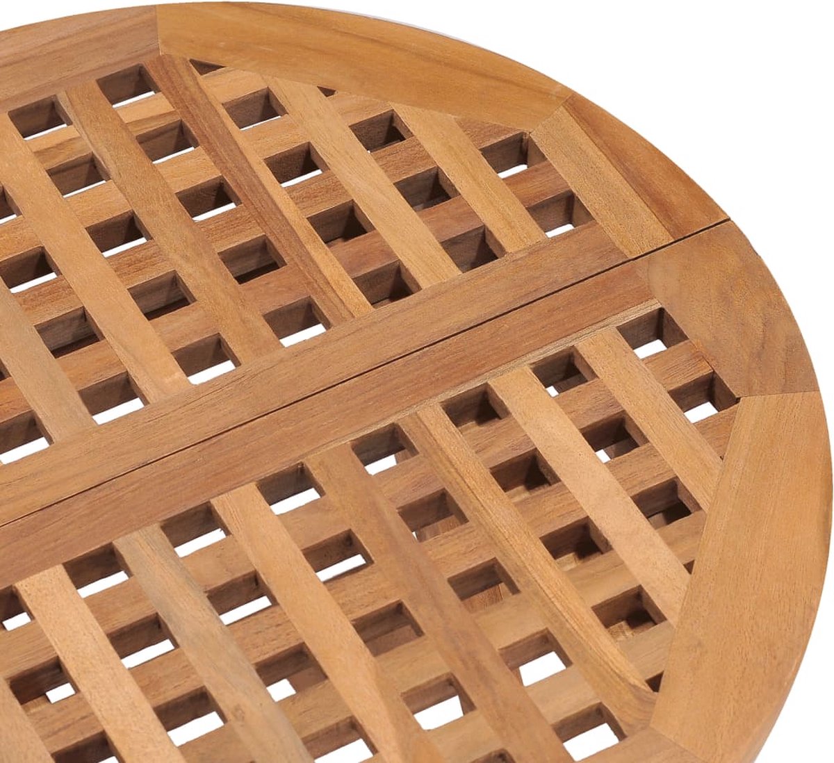 Vidaxl 3-delige Tuinset Inklapbaar Met Kussen Massief Teakhout - Beige