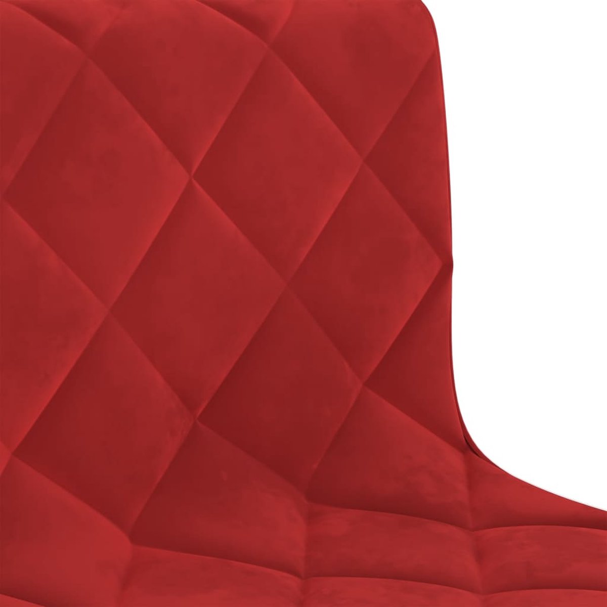 Vidaxl Eetkamerstoelen Draaibaar 2 St Fluweel Wijn - Rood