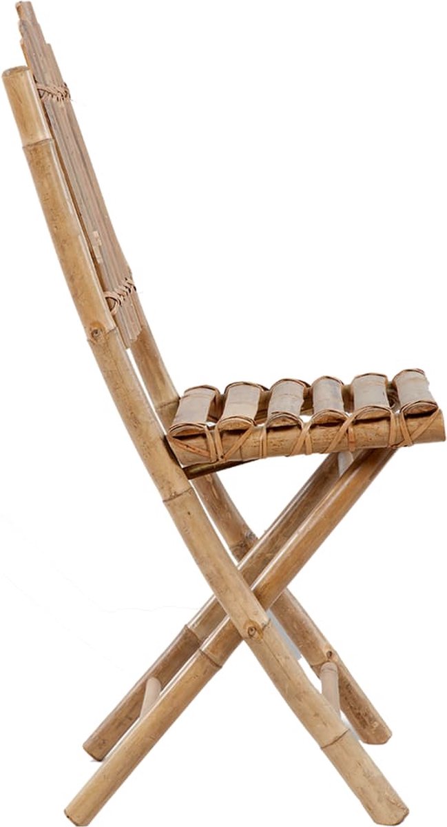 Vidaxl 5-delige Tuinset Inklapbaar Met Kussens Bamboe - Rood