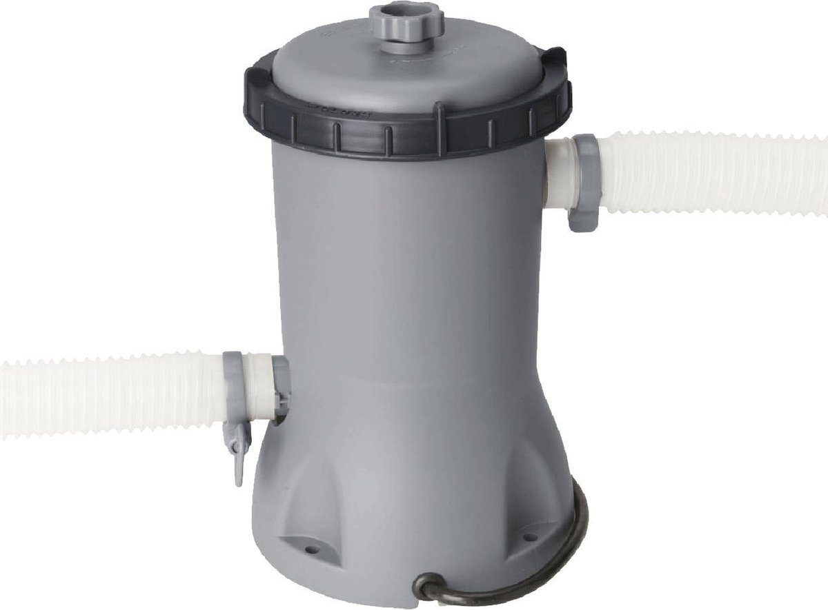 Bestway Power Steel Zwembad Rechthoek - Ø 404 x 201 cm - Grijs