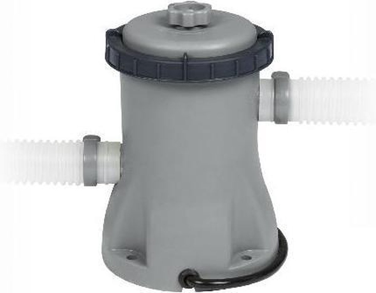 Bestway Power Steel Zwembad Rechthoek - Ø 404 x 201 cm - Grijs