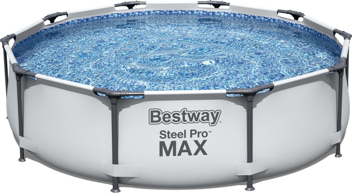 Bestway Steel Pro Max Zwembad - Ø 305 x 76 cm - Grijs