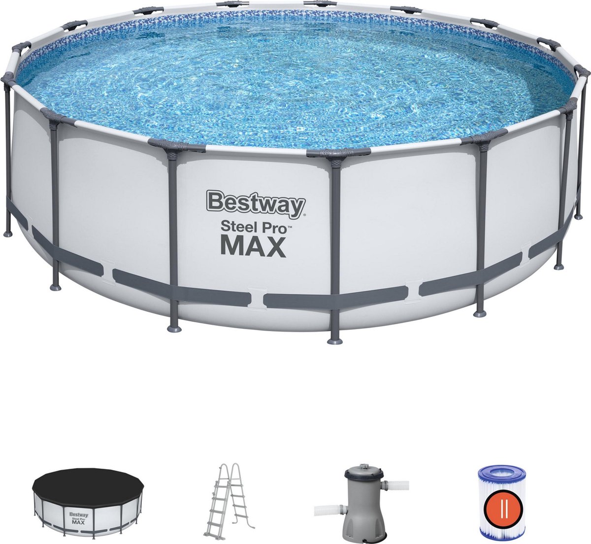 Bestway Zwembad Steel Pro Max Set Rond - 457 x 122 cm