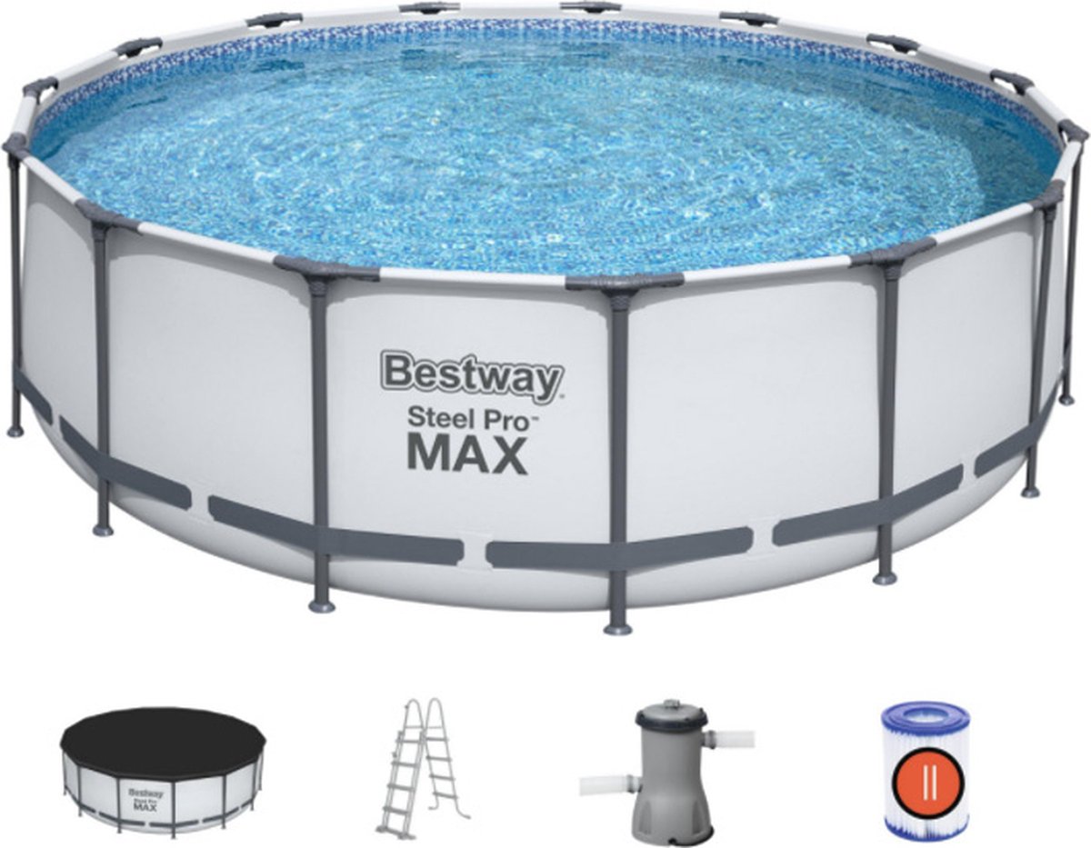 Bestway Zwembad Steel Pro Max Set Rond - 457 x 122 cm