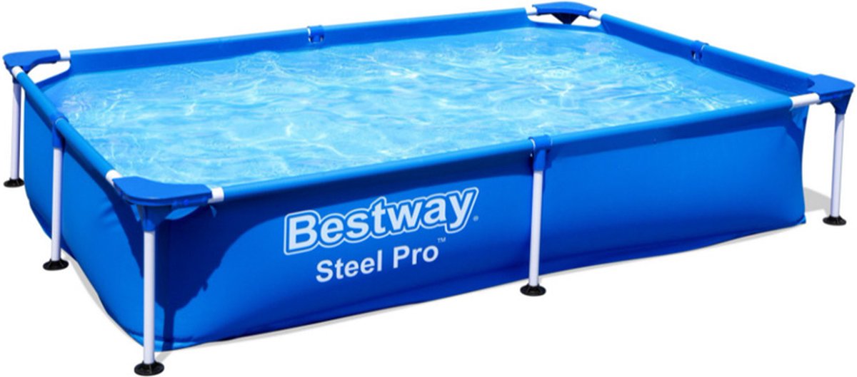 Bestway Zwembad Steel Pro Rechthoek 211 - 211 x 150 x 43 cm - Blauw