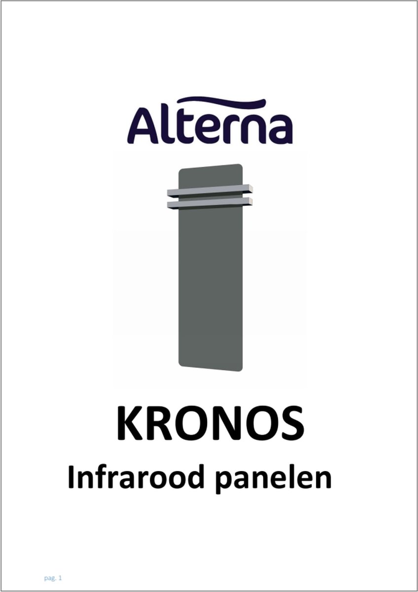 Royal Plaza Kronos infrarood paneel 1200x400mm 500w mat wit