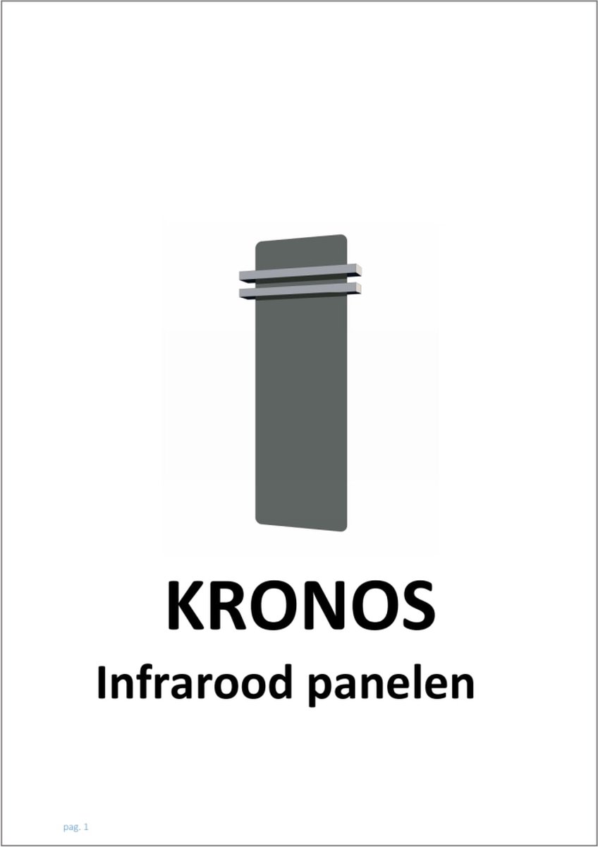 Royal Plaza Kronos infrarood paneel 1200x400mm 500w mat wit