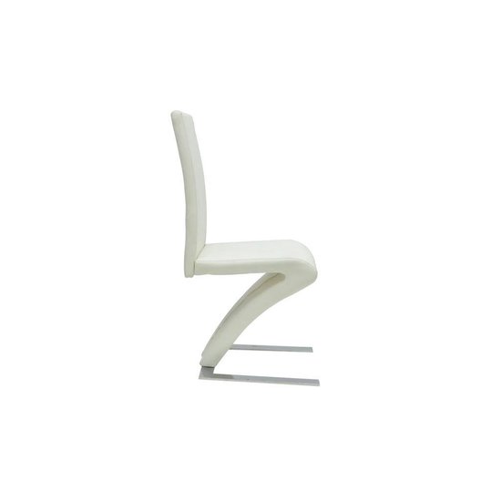 Vidaxl Eetkamerstoelen 4 St Kunstleer - Wit