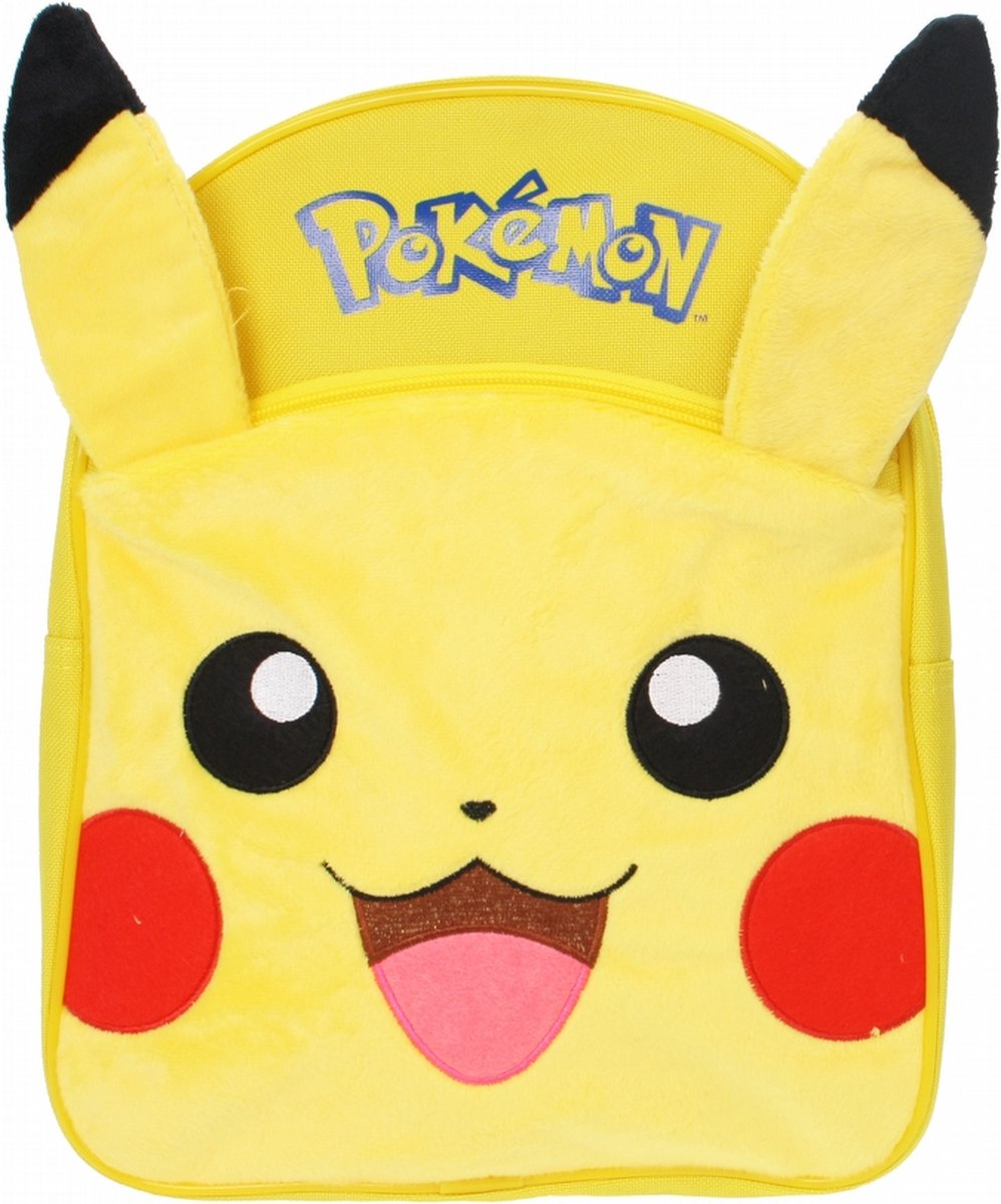 Pokémon rugzak Pikachu junior 24 x 31 cm pluche/polyester - Geel