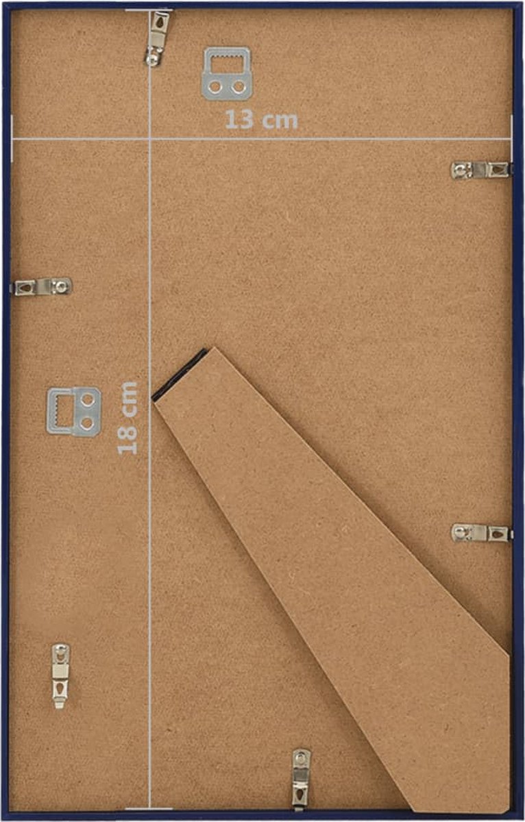 Vidaxl Fotolijsten 3 St Voor Wand Of Tafel 13x18 Cm Mdf - Zwart