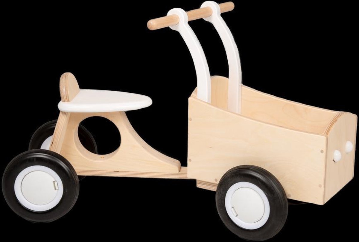 Van Dijk Toys Loop-bakfiets Loopfiets Met 4 Wielen Junior - Blauw