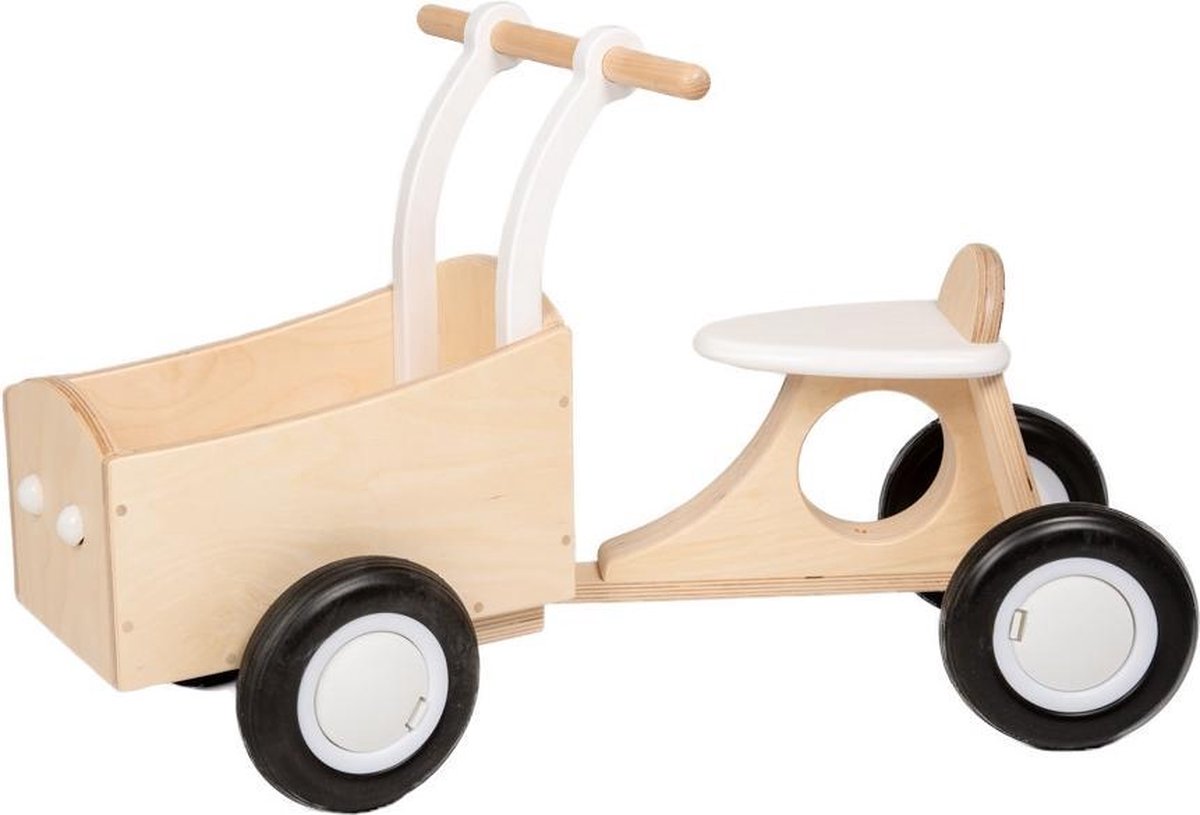 Van Dijk Toys Loop-bakfiets Loopfiets Met 4 Wielen Junior - Blauw
