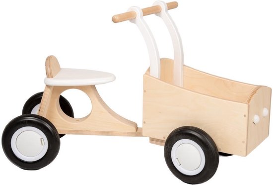 Van Dijk Toys Loop-bakfiets Loopfiets Met 4 Wielen Junior - Blauw