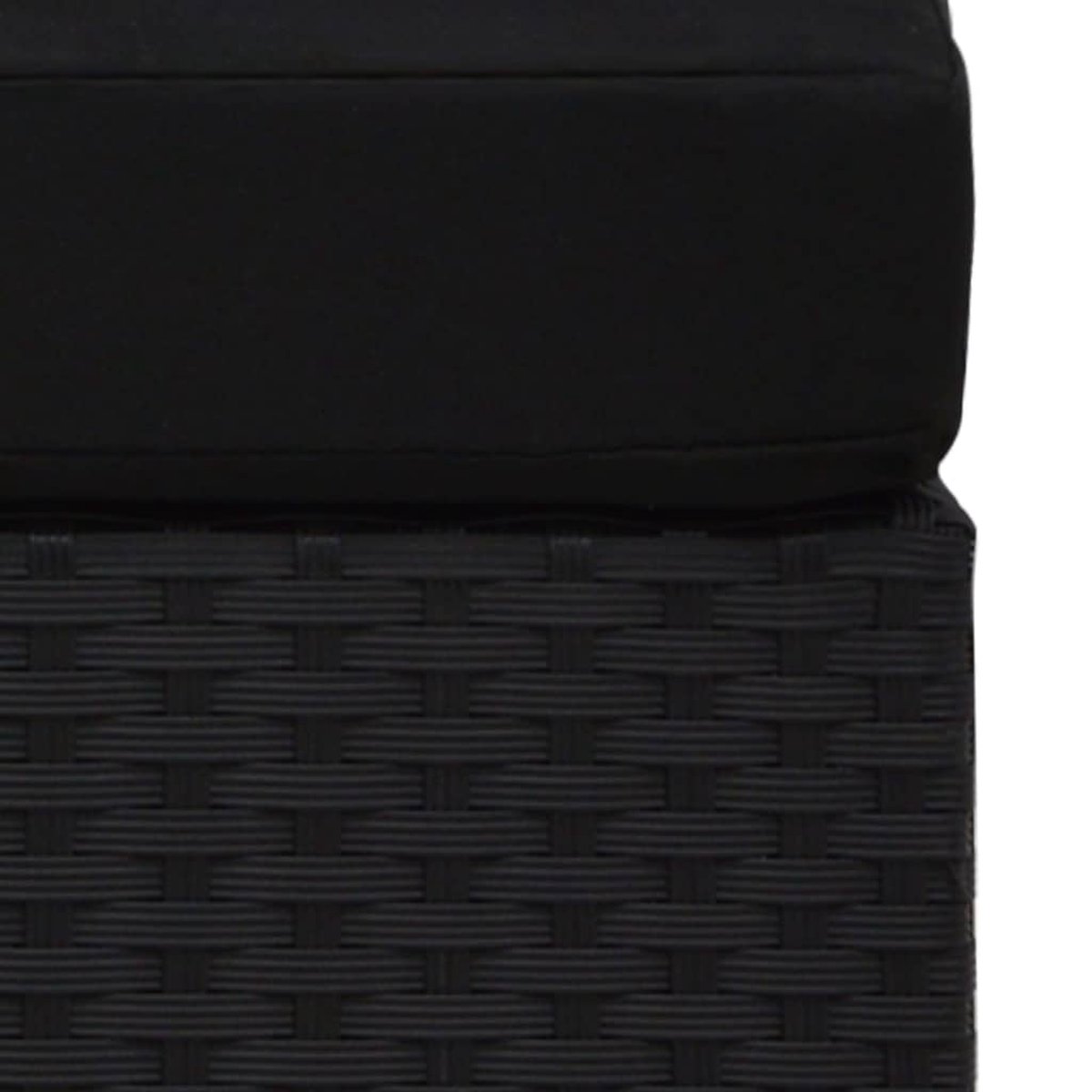 Vidaxl 2-delige Loungeset Poly Rattan - Zwart