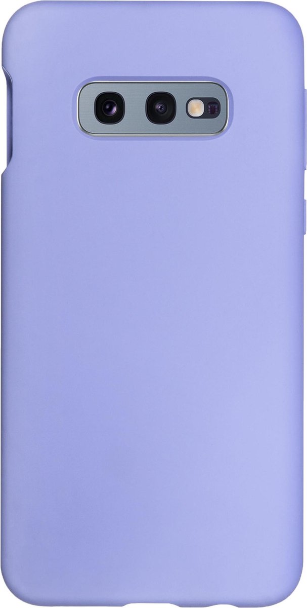 Bmax Liquid Silicone Case Hoesje Voor Samsung Galaxy S10e - Mist Blue/licht - Paars