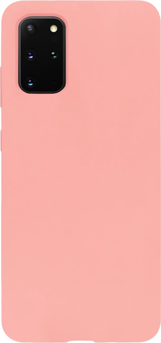 Bmax Liquid Silicone Case Hoesje Voor Samsung Galaxy S20 Plus - Peach/perzik - Roze