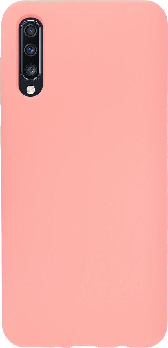 Bmax Liquid Silicone Case Hoesje Voor Samsung Galaxy A70 - Peach - Roze