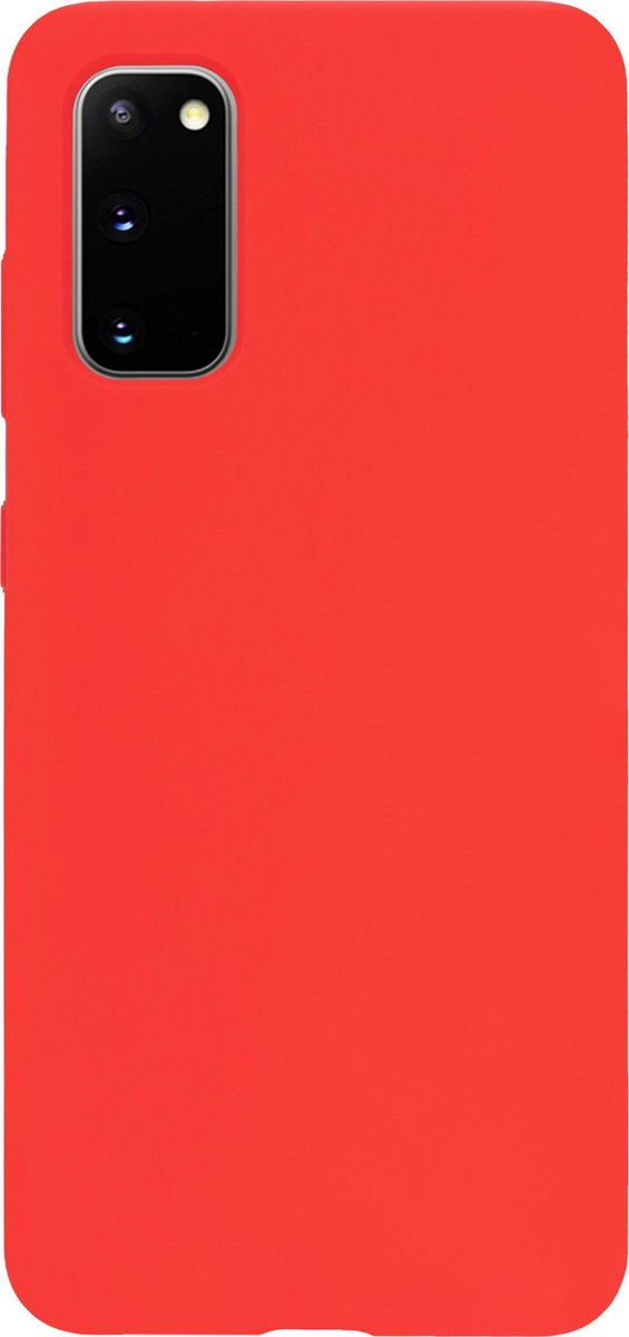 Bmax Liquid Silicone Case Hoesje Voor Samsung Galaxy S20 - Dark Red/donker - Rood