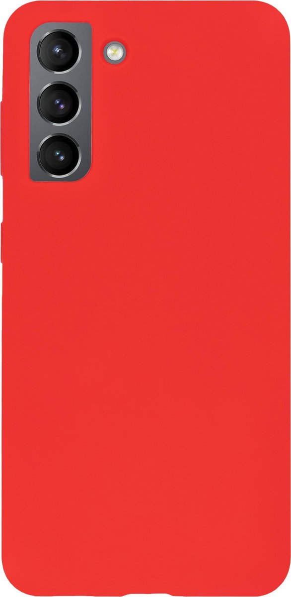 Bmax Liquid Silicone Case Hoesje Voor Samsung Galaxy S21 - Dark Red/donker - Rood