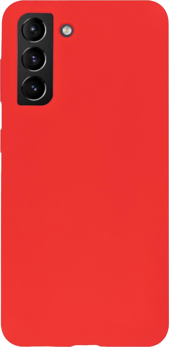 Bmax Liquid Silicone Case Hoesje Voor Samsung Galaxy S21 Plus - Dark Red/donker - Rood