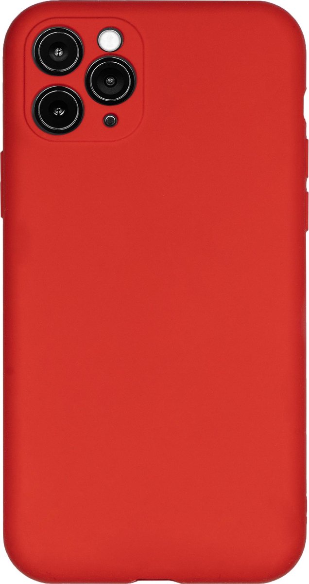 Bmax Liquid Silicone Case Hoesje Voor Iphone 11 Pro - Red/ - Rood