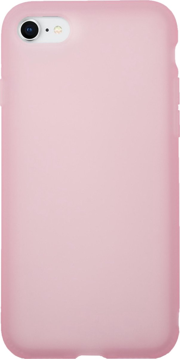 Bmax Liquid Latex Soft Case Hoesje Voor Iphone Se 2020 - Pink/ - Roze