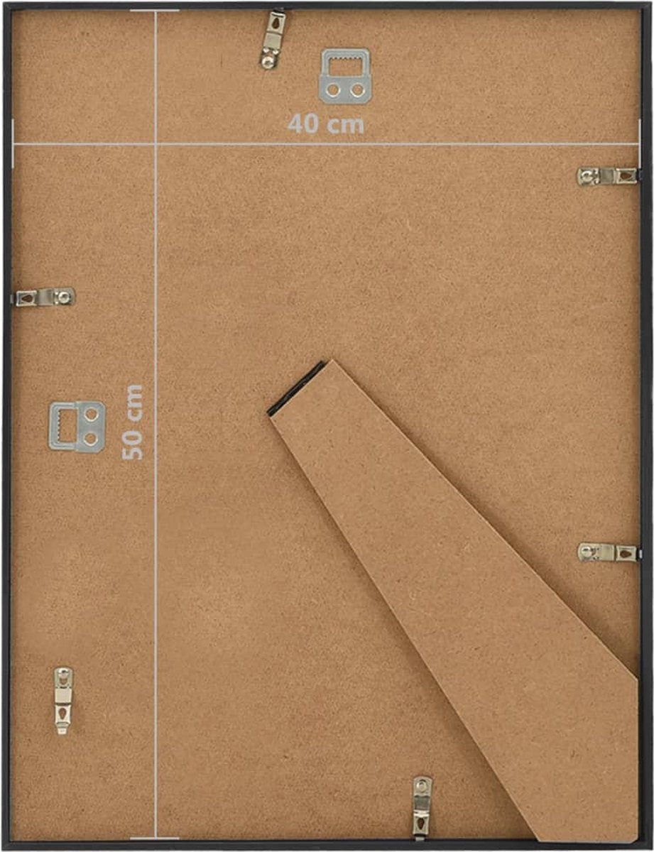 Vidaxl Fotolijsten 5 St Voor Wand Of Tafel 40x50 Cm Mdf - Zwart
