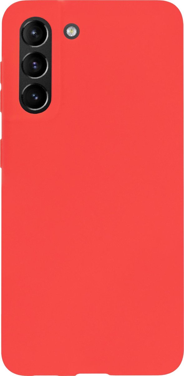 Bmax Essential Matte Case Samsung Galaxy S21 Plus Hoesje - Red/ - Rood