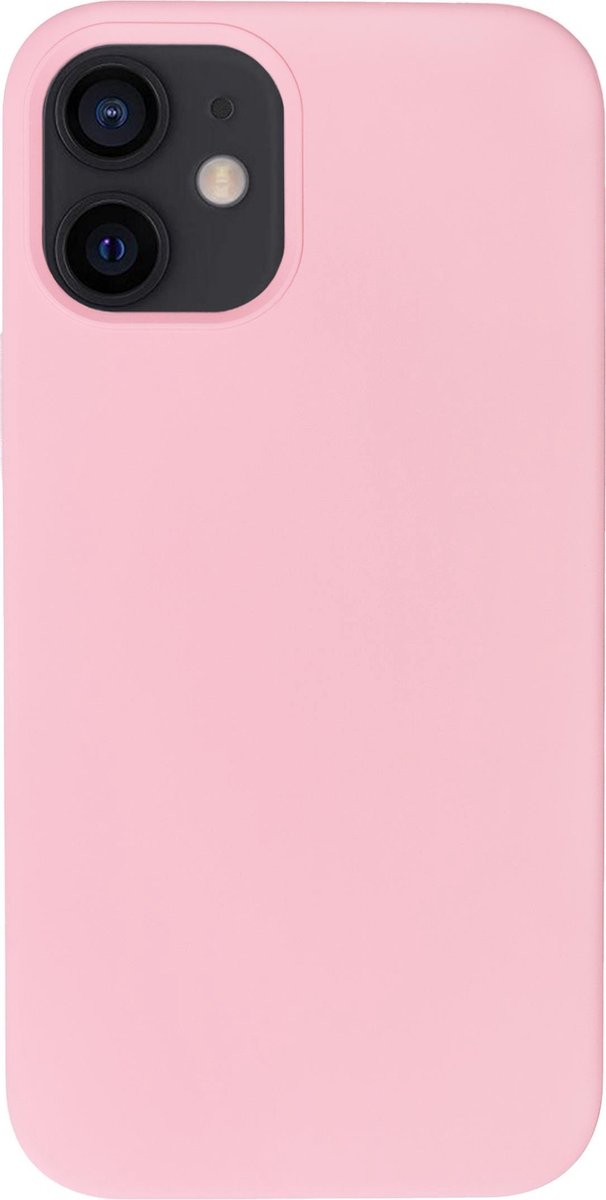 Bmax Liquid Silicone Case Hoesje Voor Iphone 12 Mini - Pink/licht - Roze