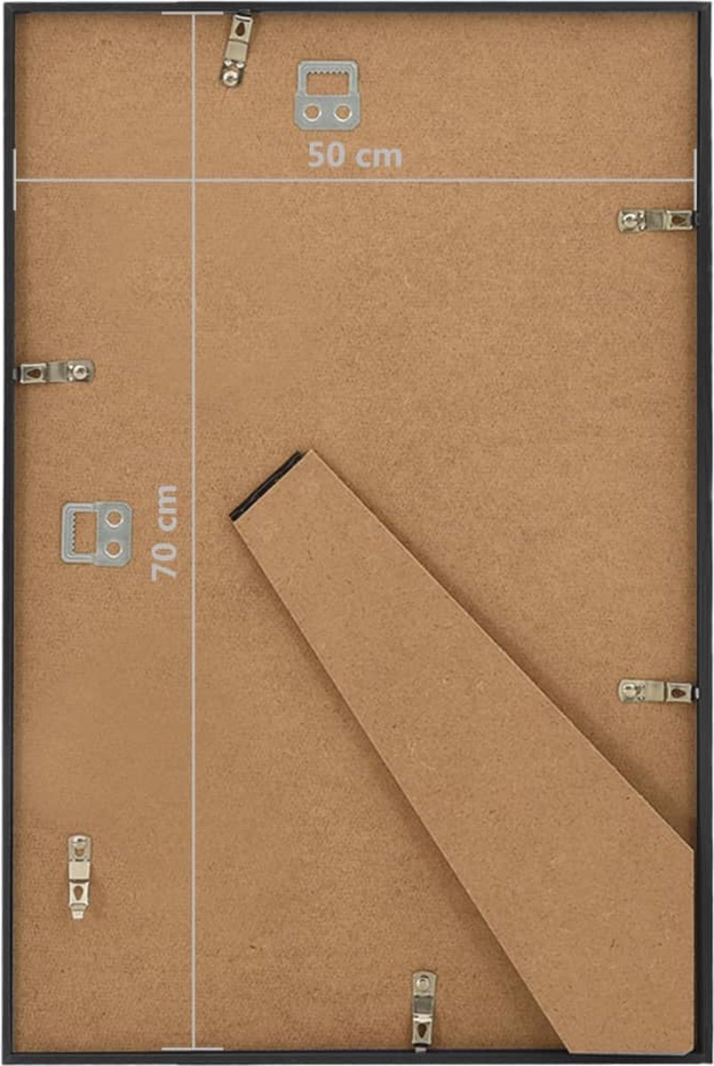 Vidaxl Fotolijsten 3 St Voor Wand Of Tafel 50x70 Cm Mdf - Zwart