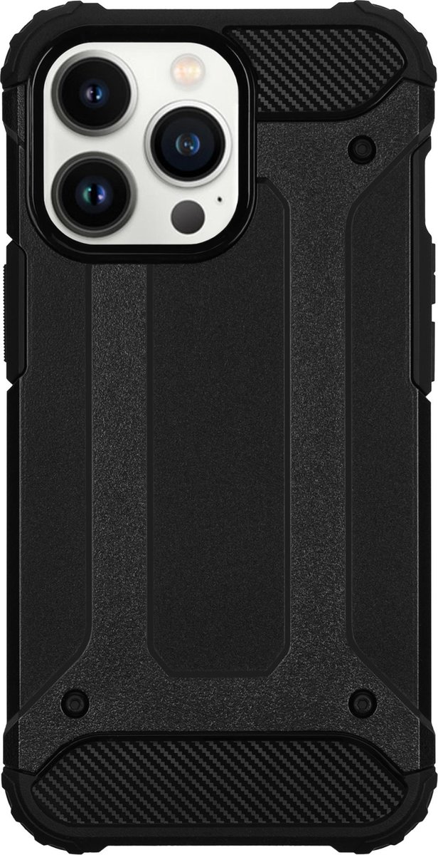 Bmax Classic Armor Phone Case Voor Iphone 13 Pro - Black/ - Zwart