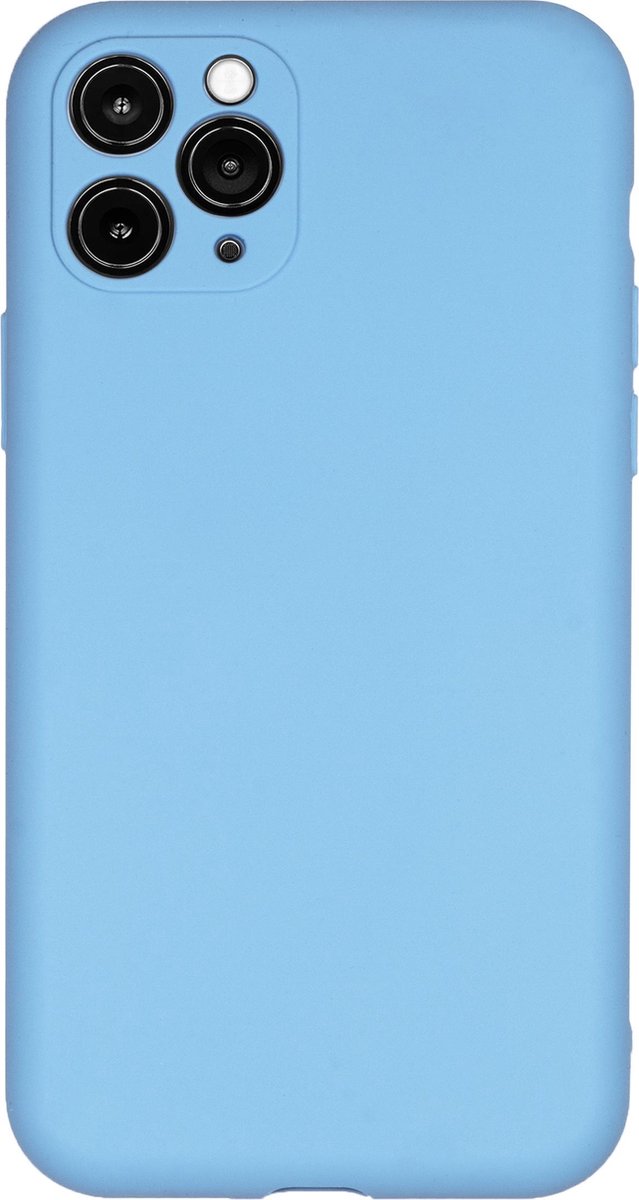 Bmax Liquid Silicone Case Hoesje Voor Iphone 11 Pro - Cornflower Blue/licht - Blauw