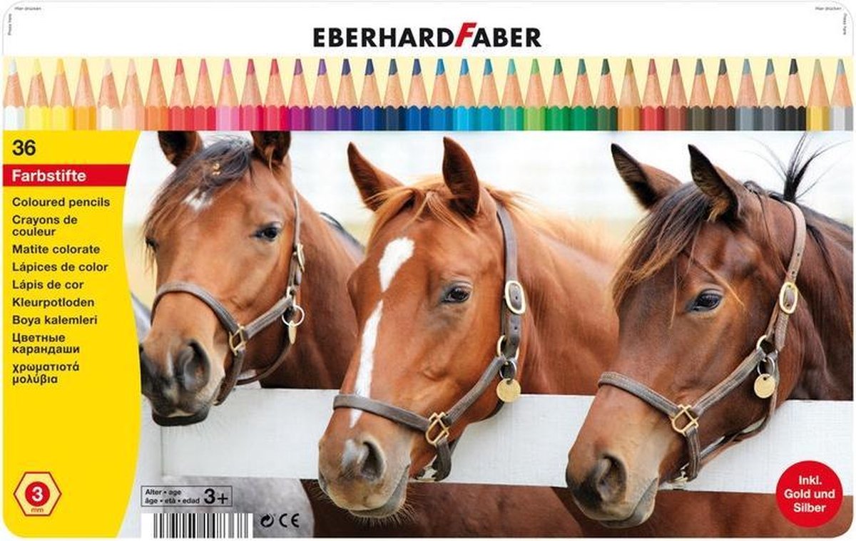 Eberhard Faber Kleurpotloden Classic Metaaletui A 36 Stuks