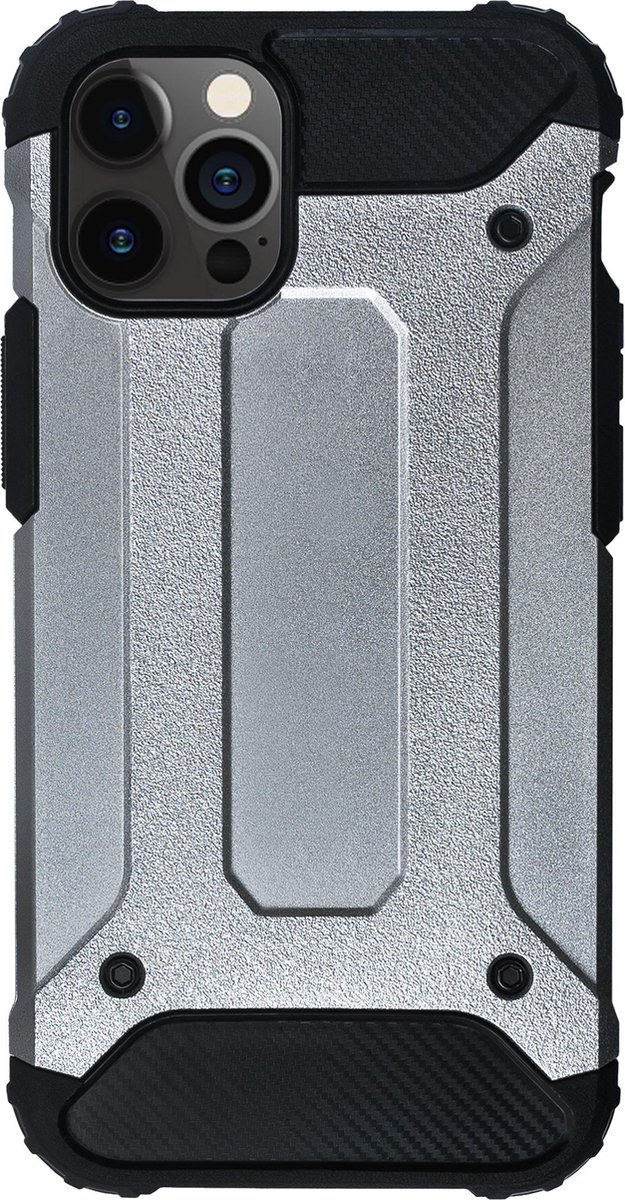 Bmax Classic Armor Phone Case Iphone 12 -/zilver - Silver