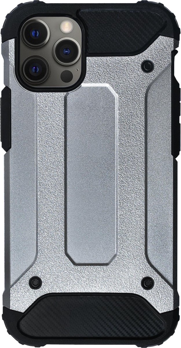 Bmax Classic Armor Phone Case Iphone 12 Pro Max -/zilver - Silver