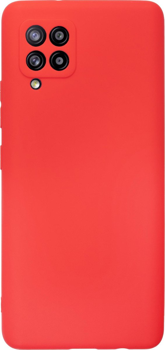 Bmax Essential Matte Case Samsung Galaxy A42 Hoesje - Red/ - Rood