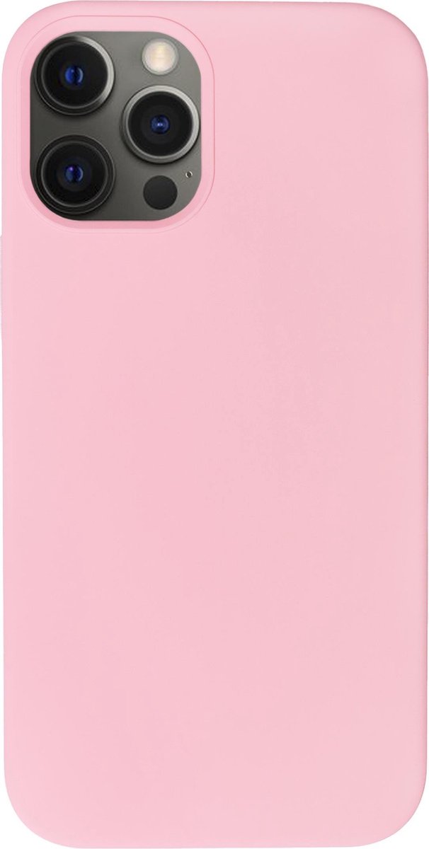 Bmax Liquid Silicone Case Hoesje Voor Iphone 12 Pro Max - Pink/licht - Roze