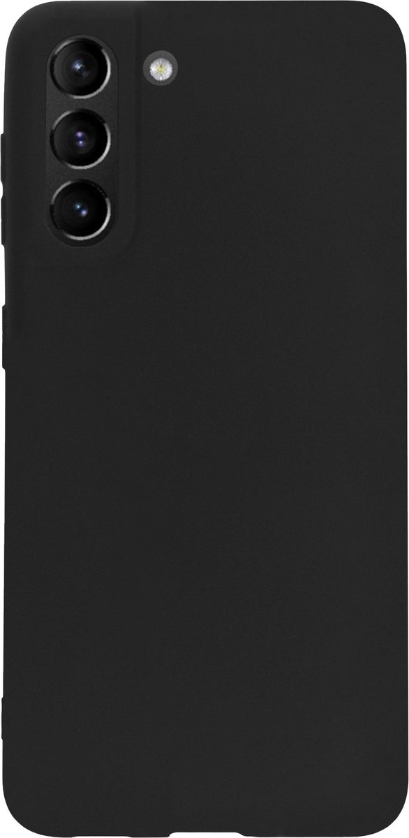 Bmax Essential Matte Case Samsung Galaxy S21 Plus Hoesje - Black/ - Zwart