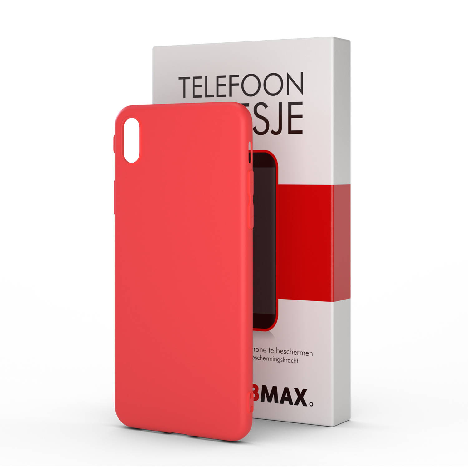 Bmax Essential Iphone Xs Max Hoesje - Rood