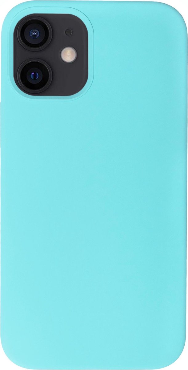 Bmax Liquid Silicone Case Hoesje Voor Iphone 12 Mini - Sea Blue/zeeblauw - Turquoise