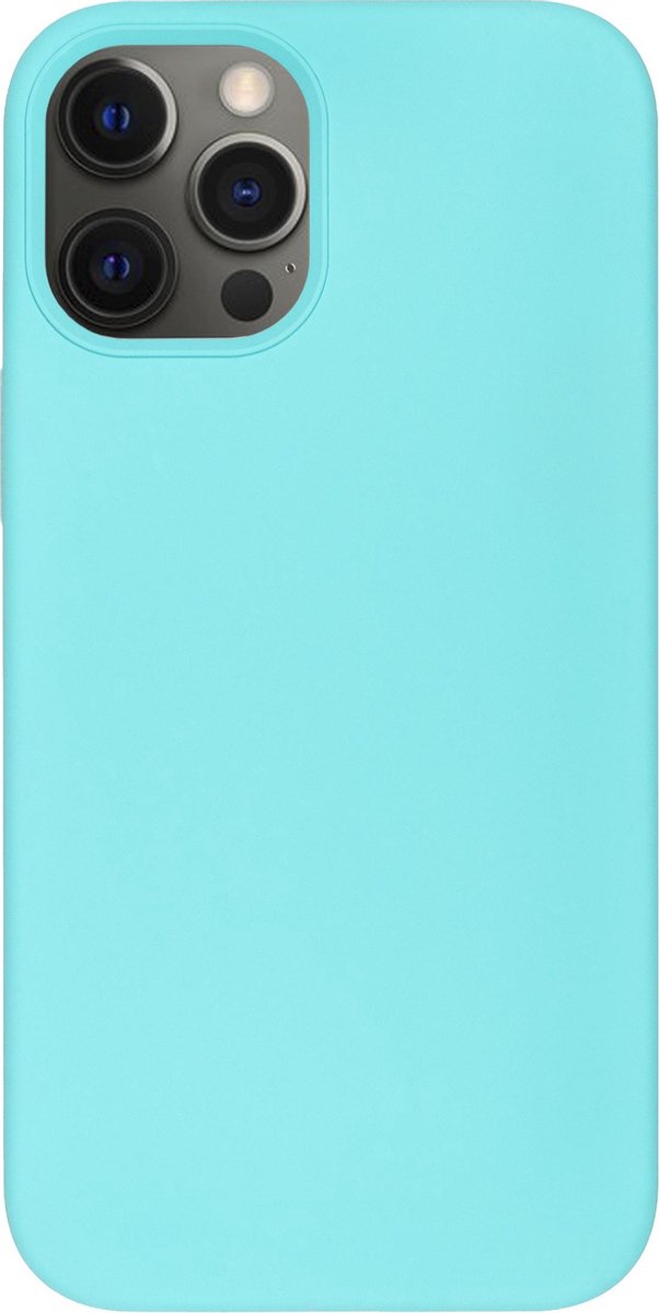 Bmax Liquid Silicone Case Hoesje Voor Iphone 12 Pro Max- Sea Blue/zeeblauw - Turquoise