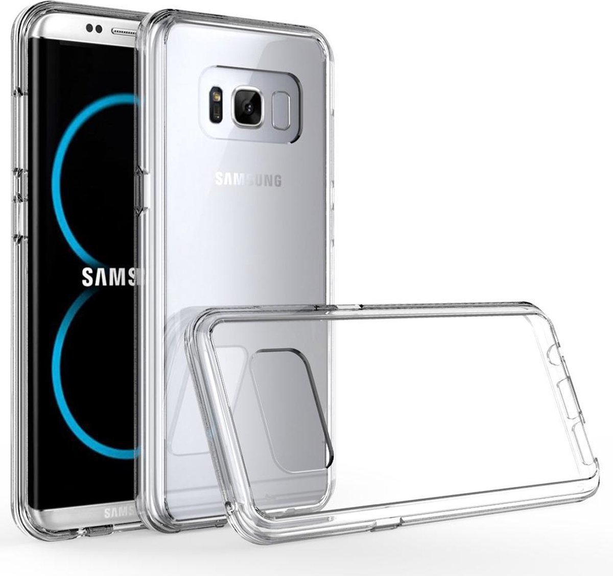 Bmax Tpu Hard Case Hoesje Voor Samsung Galaxy S8 - Transparant